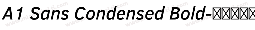 A1 Sans Condensed Bold字体转换